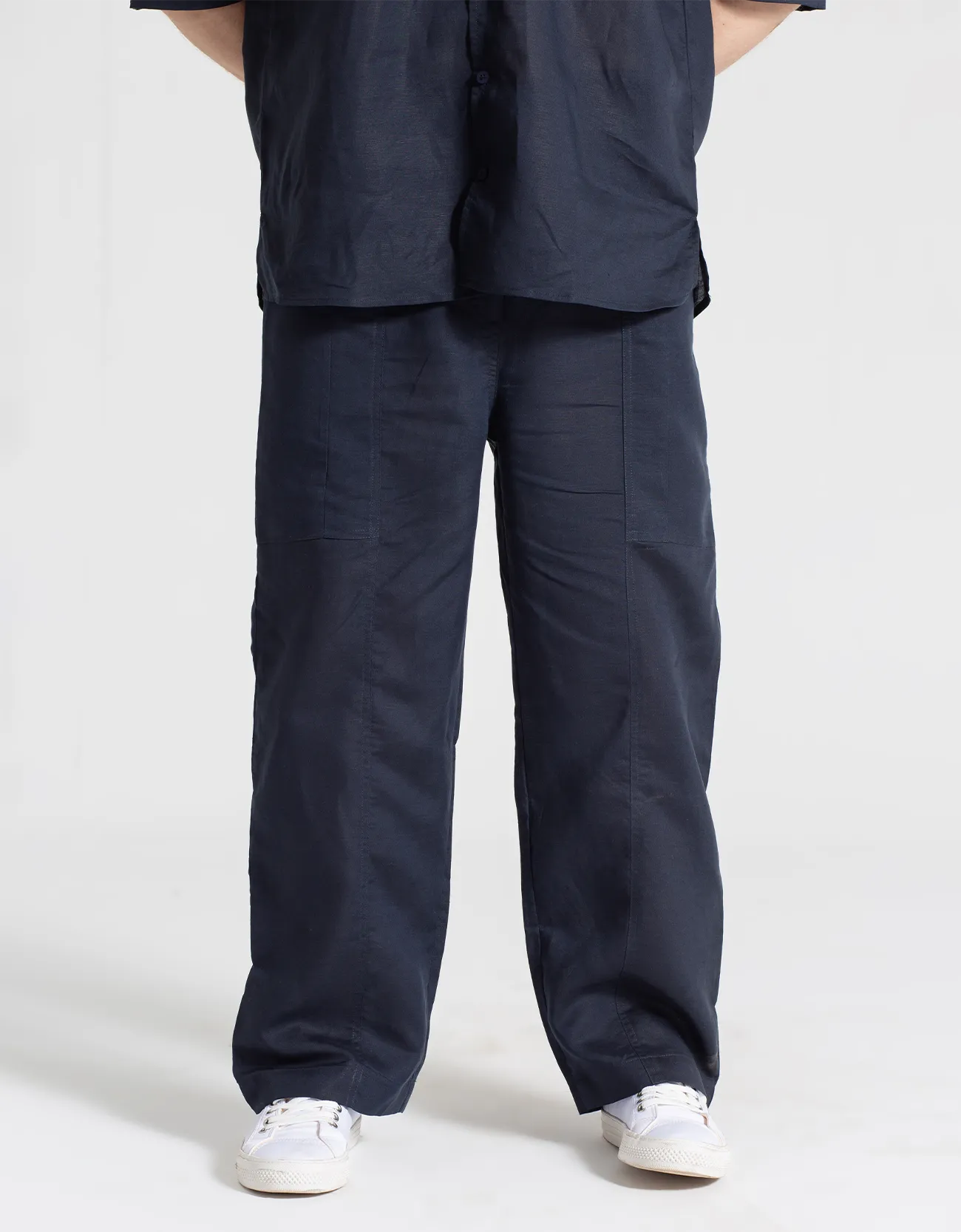 PANELLED LINEN TROUSER