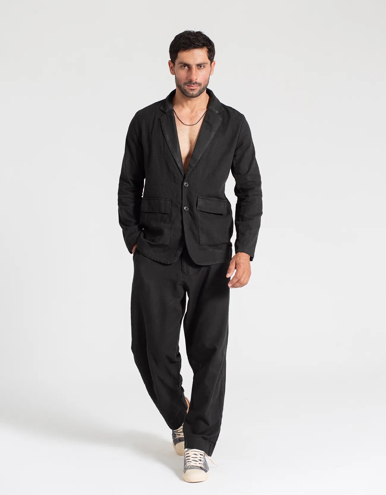 MEN’S JACQUARD TRAILORED PANTS