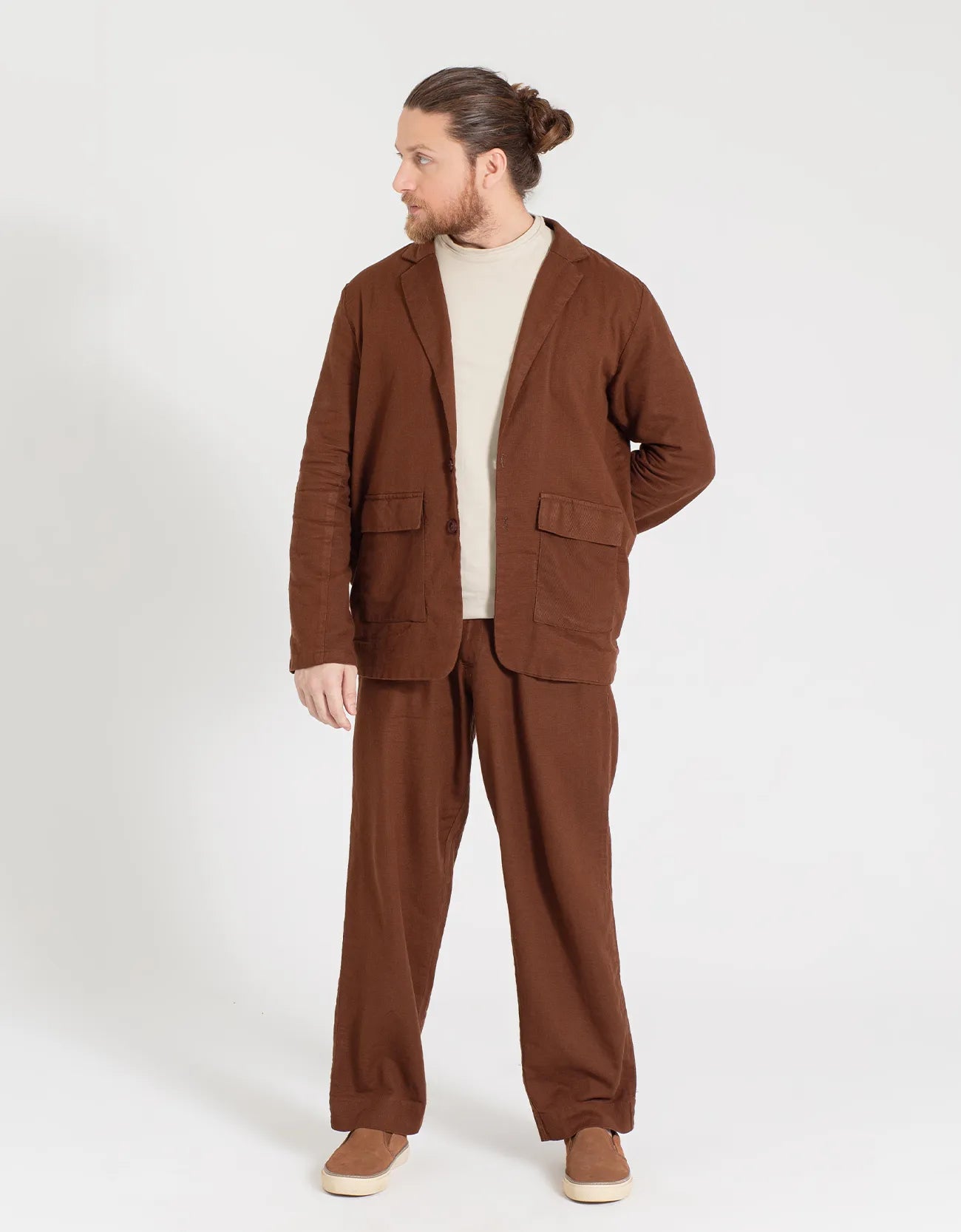 MEN’S JACQUARD TRAILORED PANTS