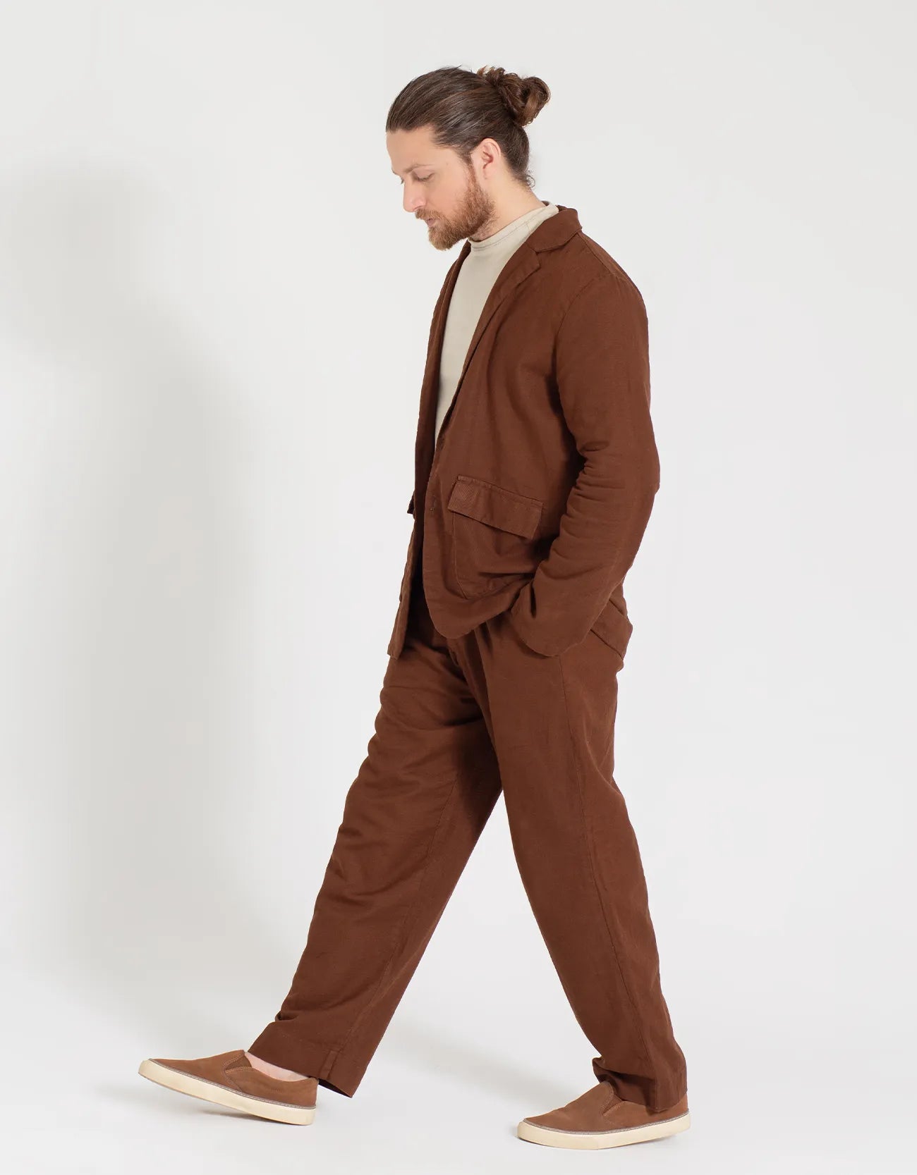 MEN’S JACQUARD TRAILORED PANTS