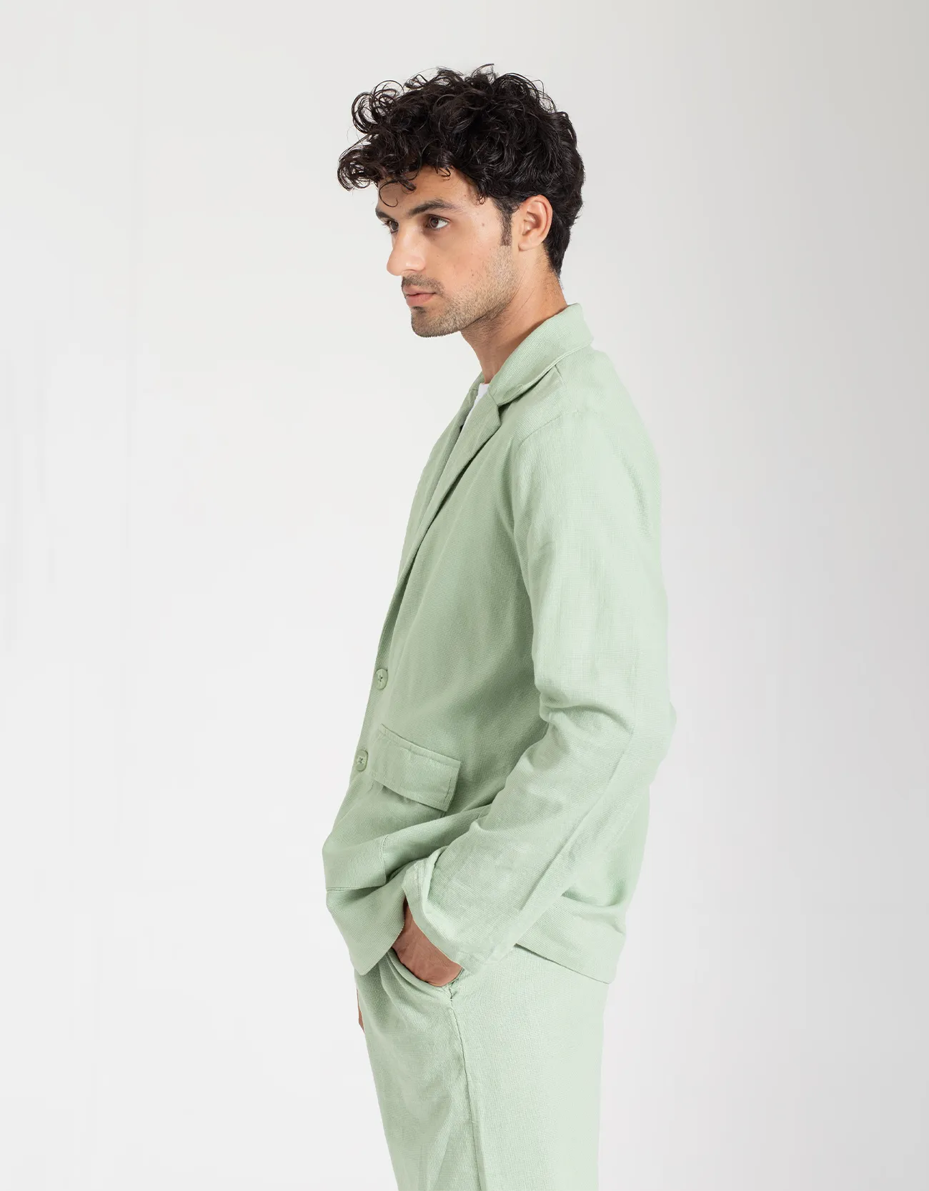 MEN’S JACQUARD TRAILORED PANTS