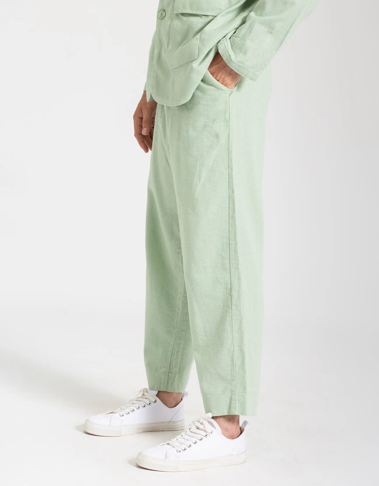 MEN’S JACQUARD TRAILORED PANTS