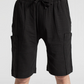 JACQUARD PANELLED POCKET SHORTS