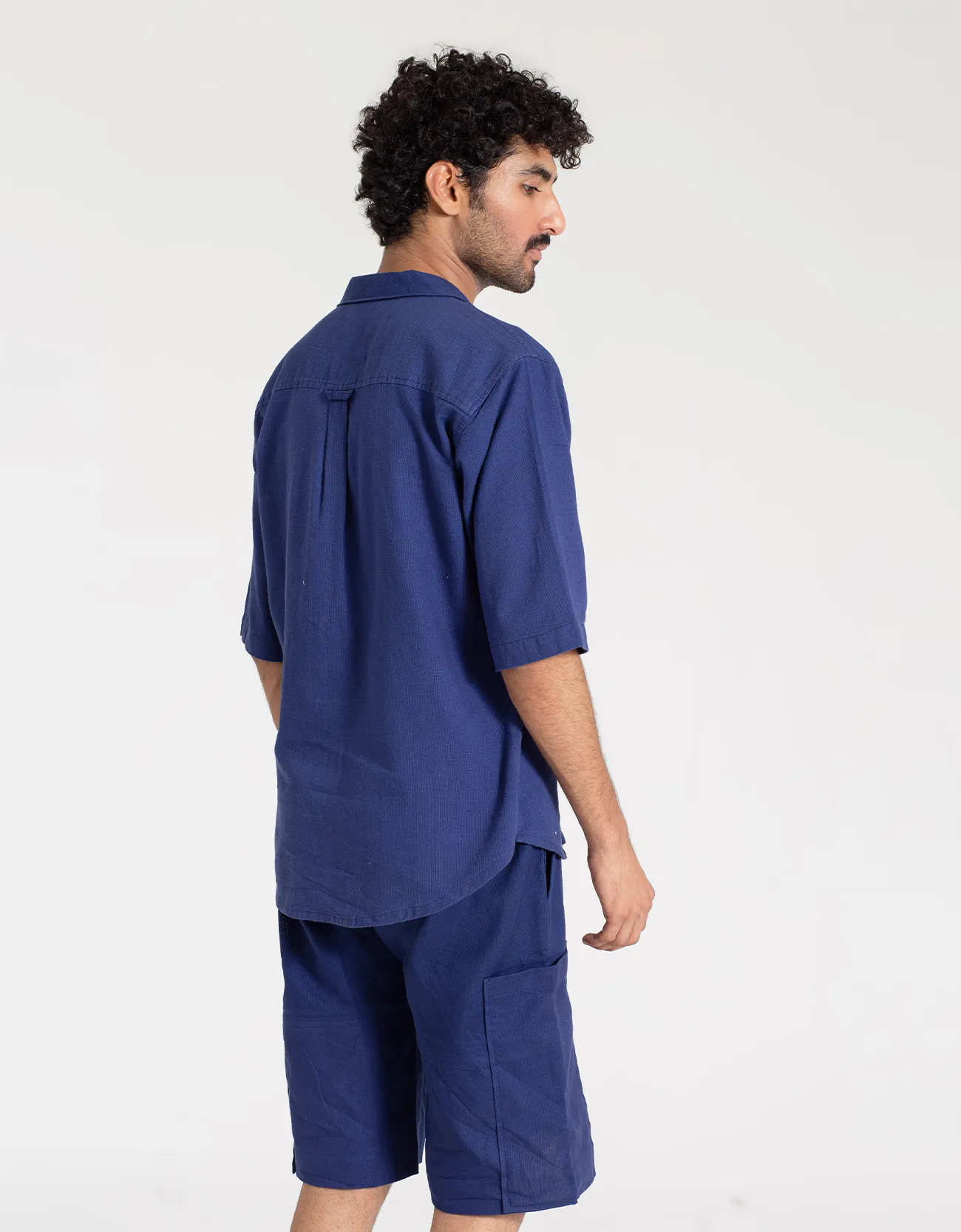 JACQUARD PANELLED POCKET SHORTS