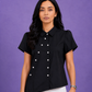 ASYMMETRICAL BUTTON DOWN SHIRT