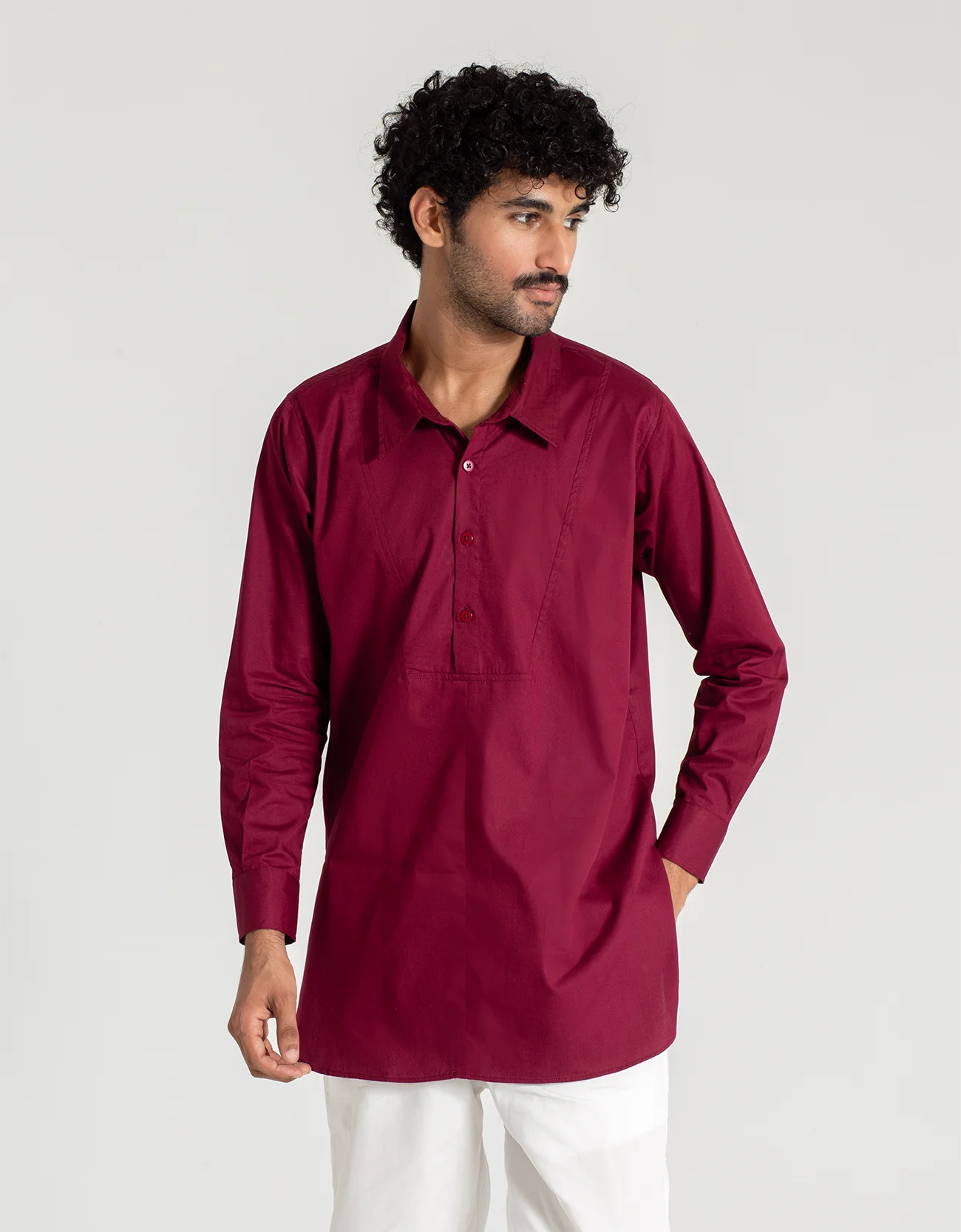 MEN'S COLLAR KURTA