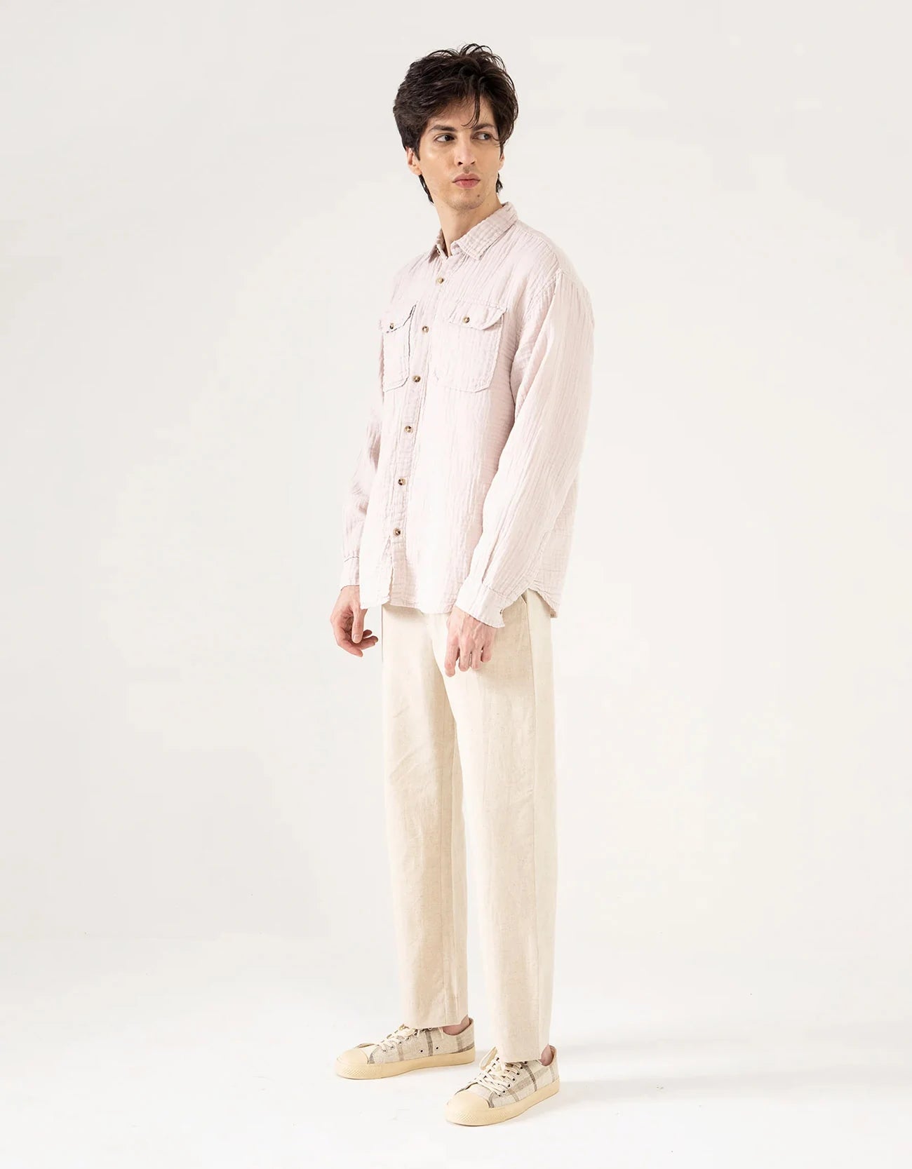 MUSLIN FLAP POCKET SHIRT