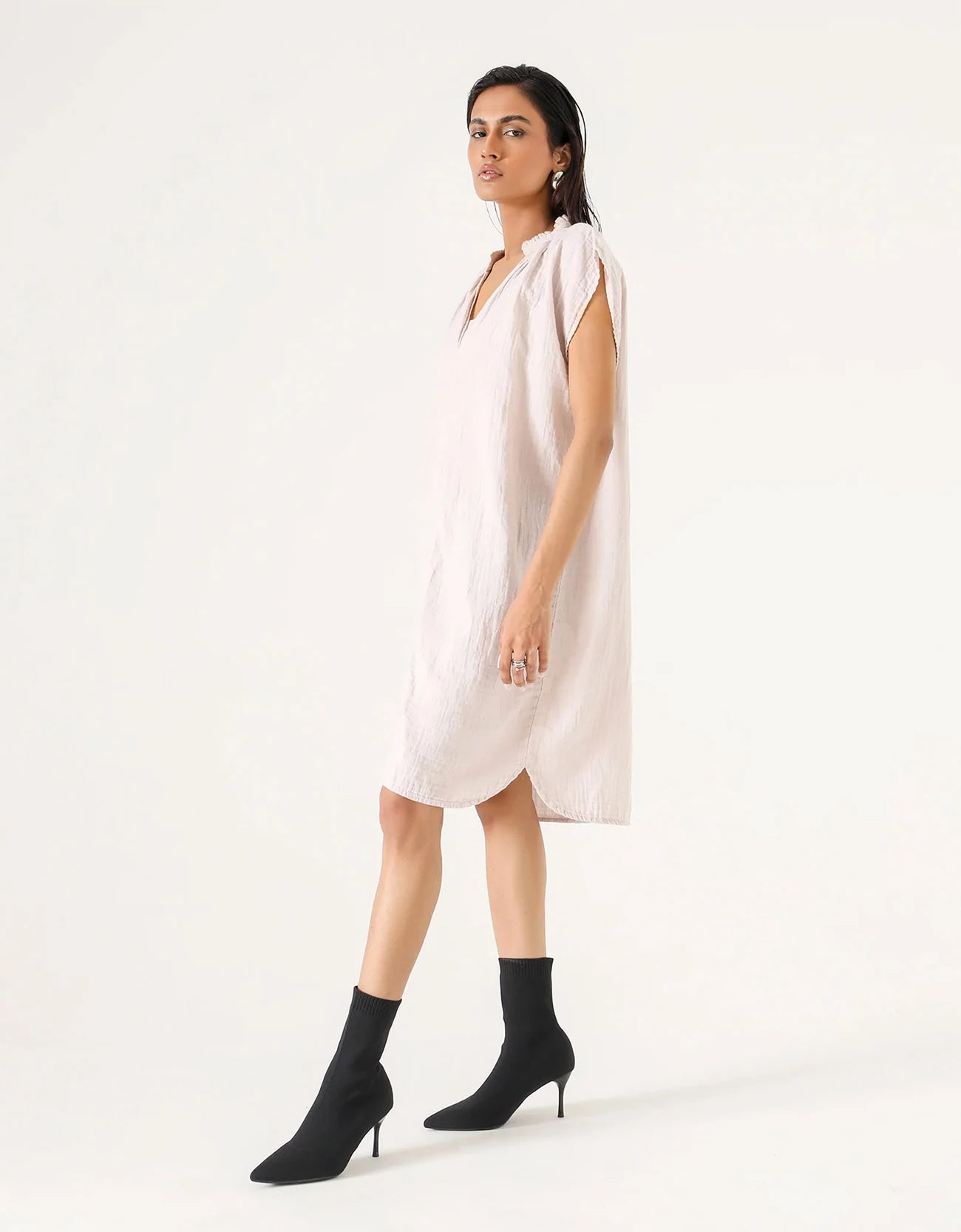 MUSLIN MIDI DRESS