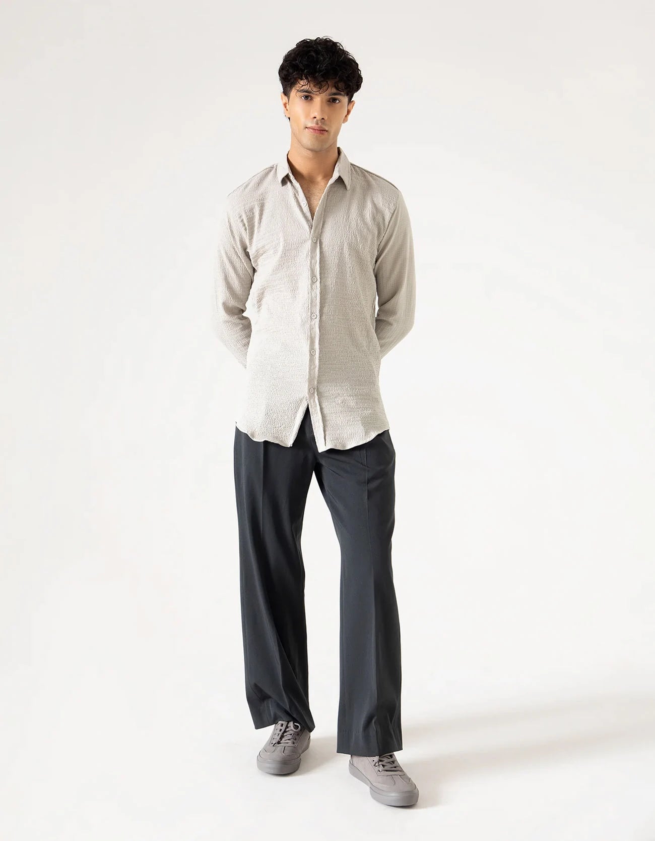 TEXTURED FULL SLEEVES SHIRT