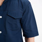 STRIP PATTERN SEERSUCKER FLAP POCKET SHIRT