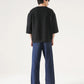 HALF SLEEVES CREW NECK SWEATSHIRT