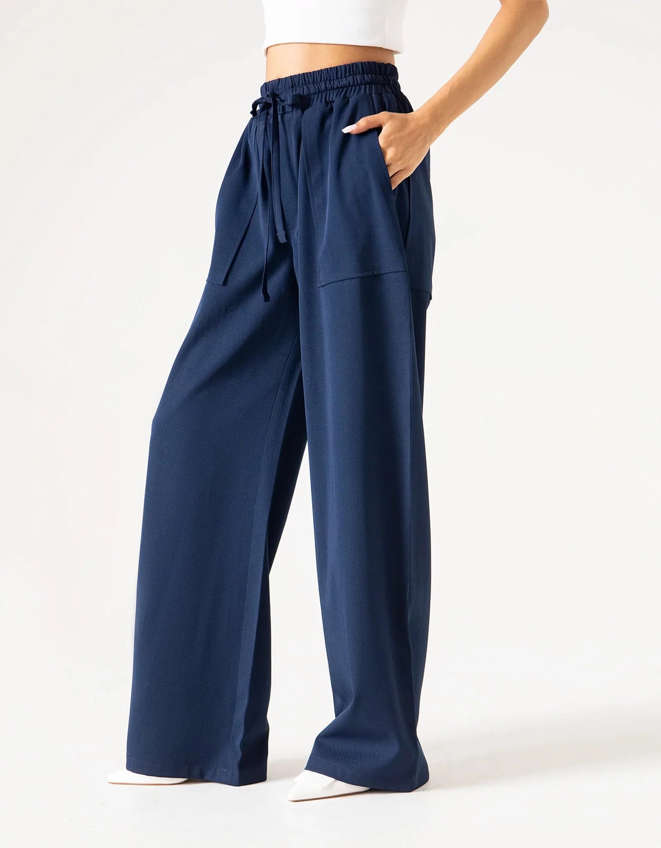 WIDE LEG PANAMA TROUSER
