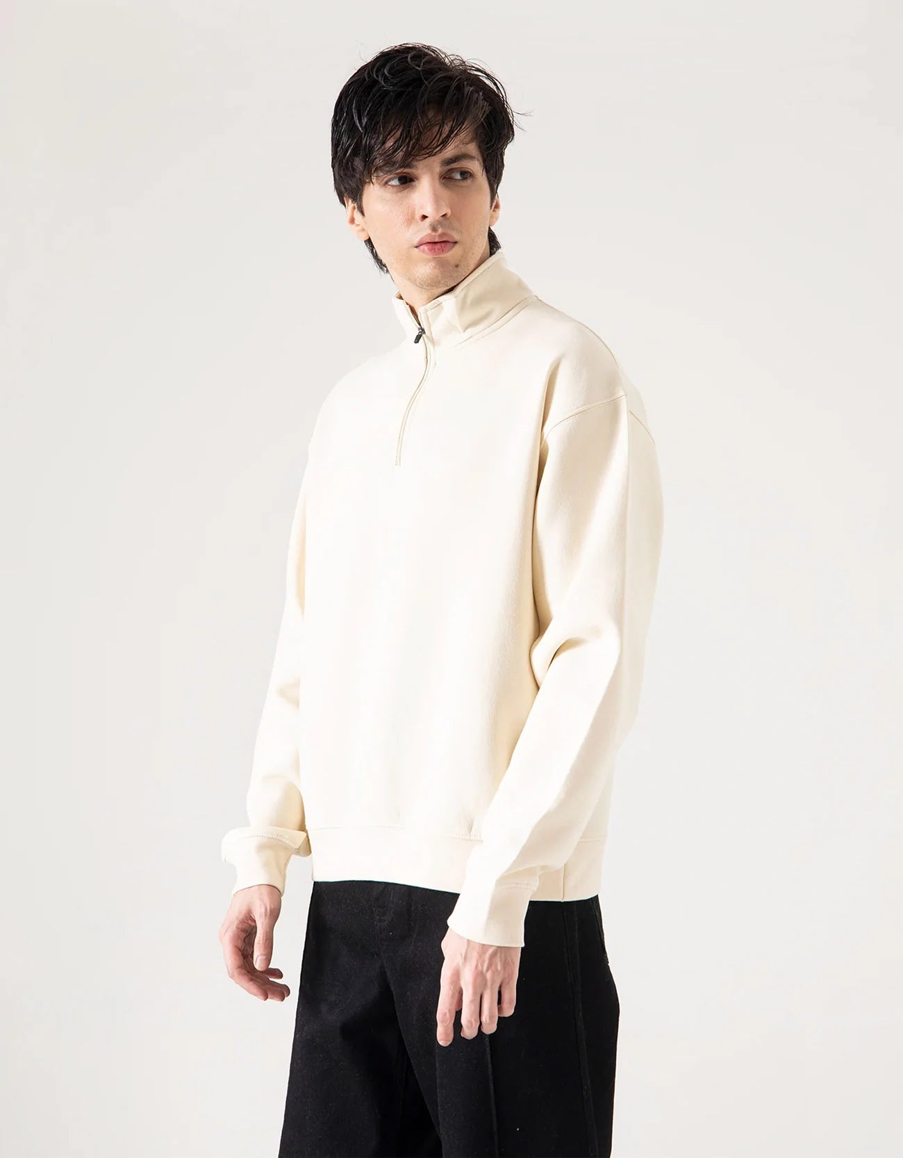ZIPPER MOCK NEXT SWEATSHIRT