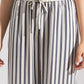 STRIPPED WIDE LEG TROUSERS