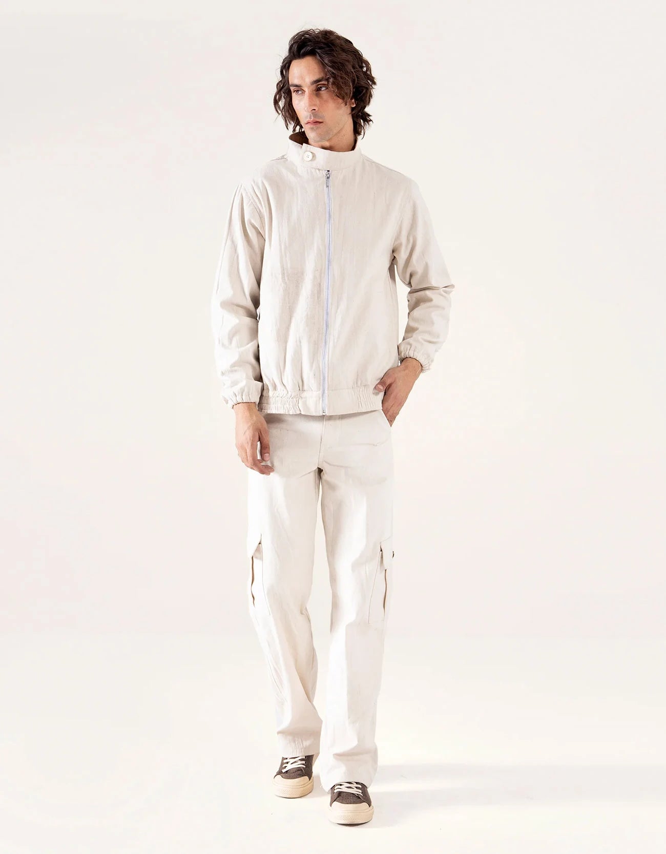 CANVAS ZIPPER JACKET