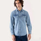 DENIM BUTTON DOWN SHIRT