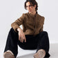 FAUX SUEDE BIKER JACKET