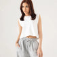 TEXTURED KNIT CROPPED TOP