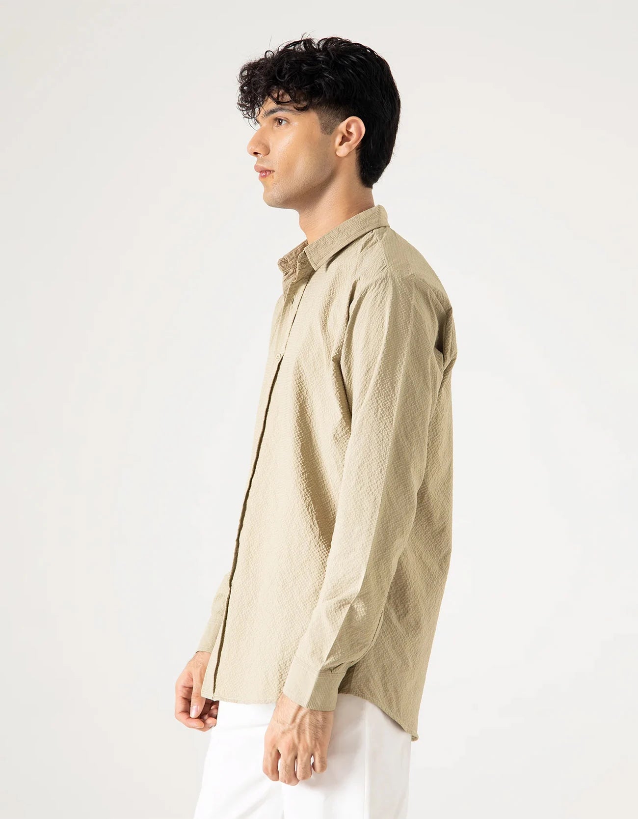 TEXTURED FULL SLEEVES SHIRT