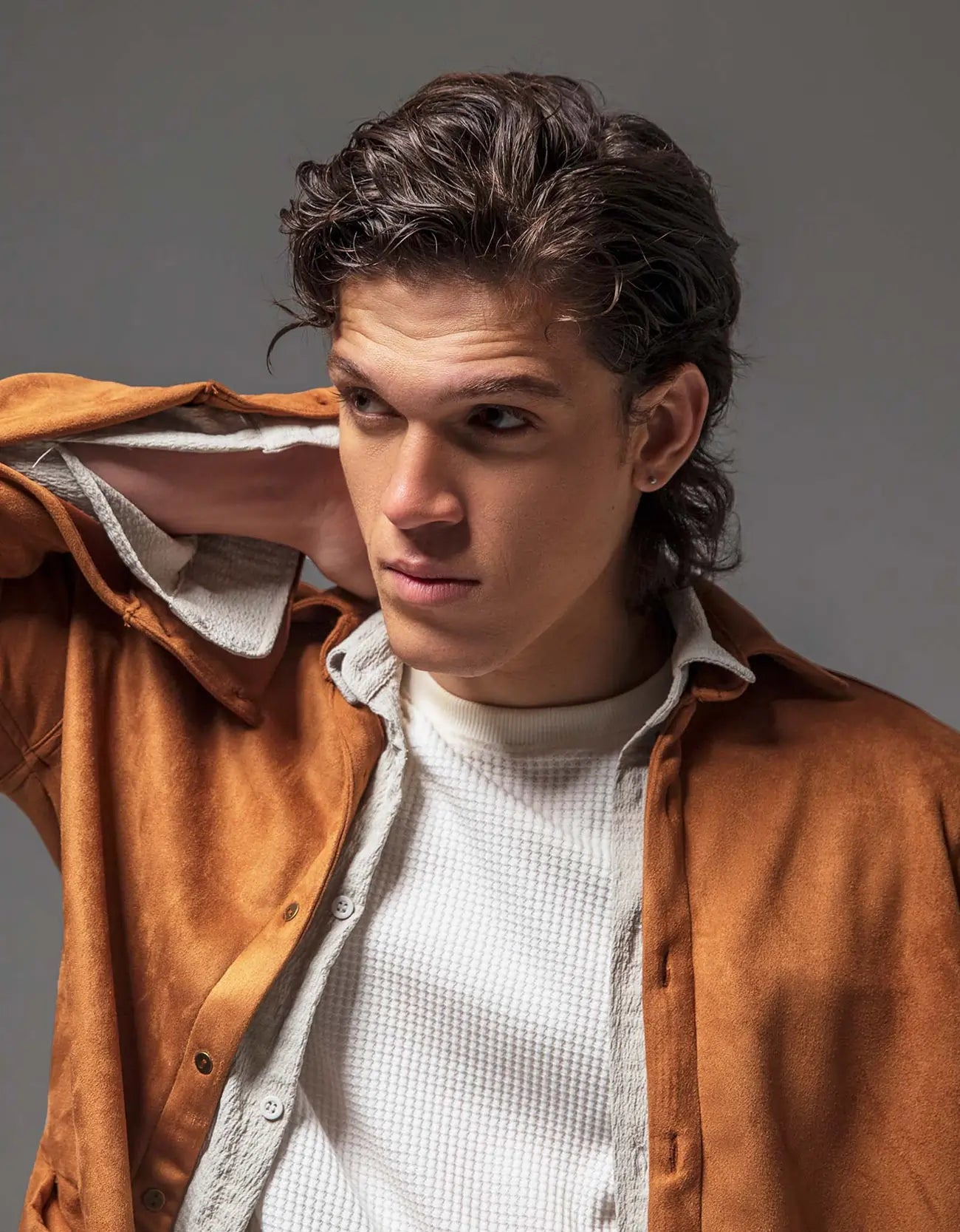 CROPPED SUEDE LEATHER JACKET