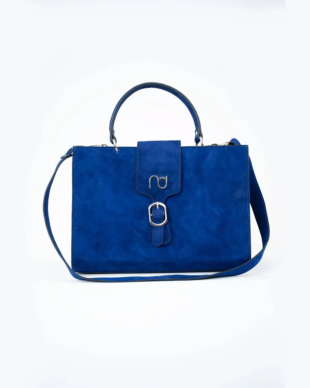 SUEDE STATEMENT HANDBAG