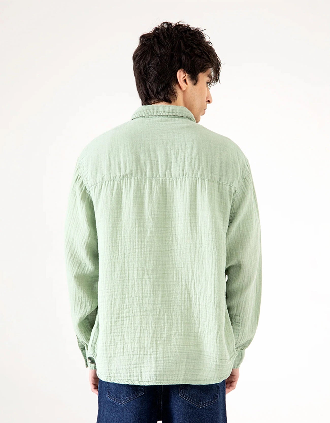 MUSLIN FLAP POCKET SHIRT