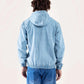 DENIM ZIPPER HOODIE