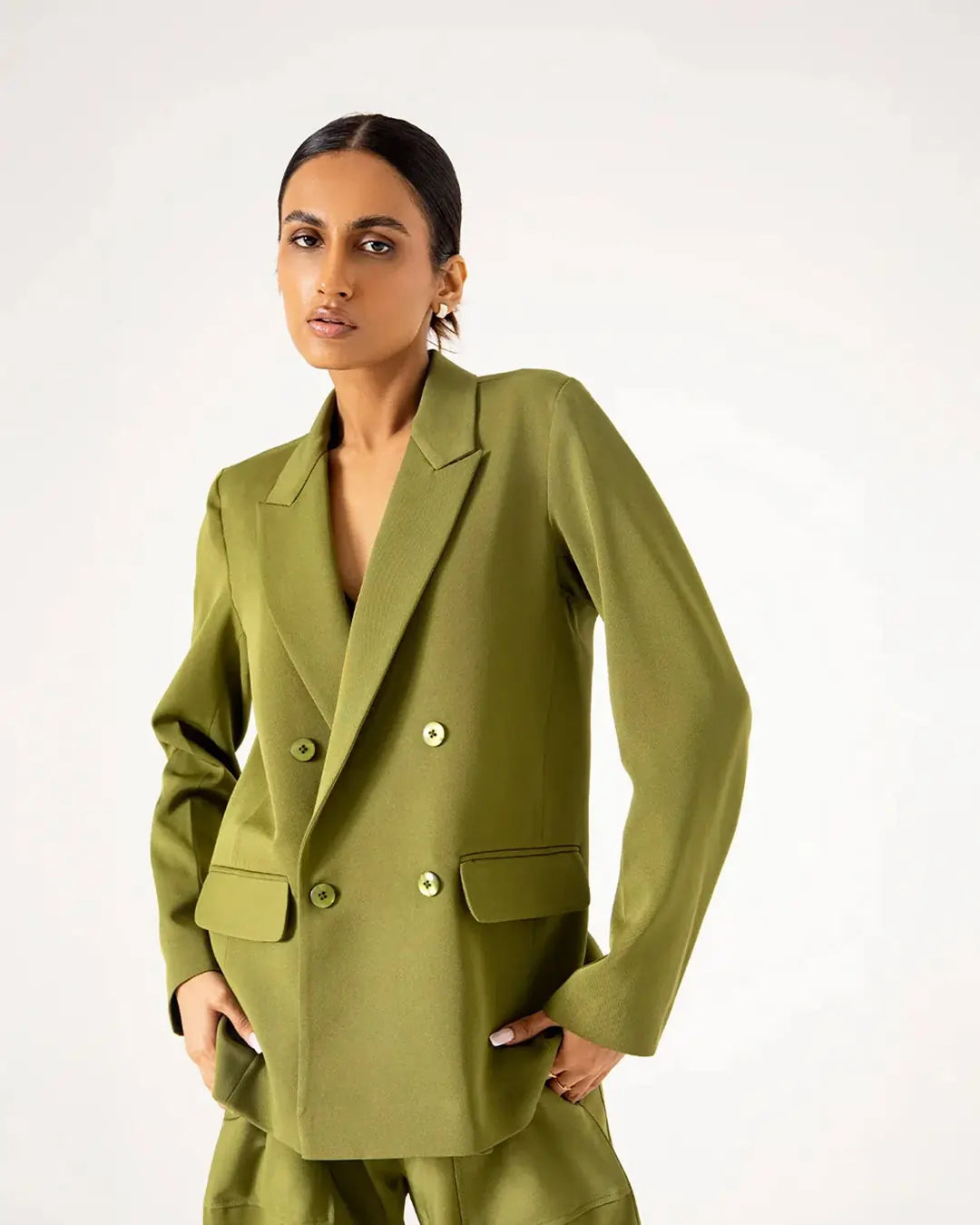 TAILORED OVERSIZED PANAMA BLAZER