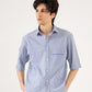 STRIPED PATCH POCKET SHIRT