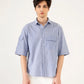STRIPED PATCH POCKET SHIRT
