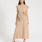 MIDI DRAPERY DRESS