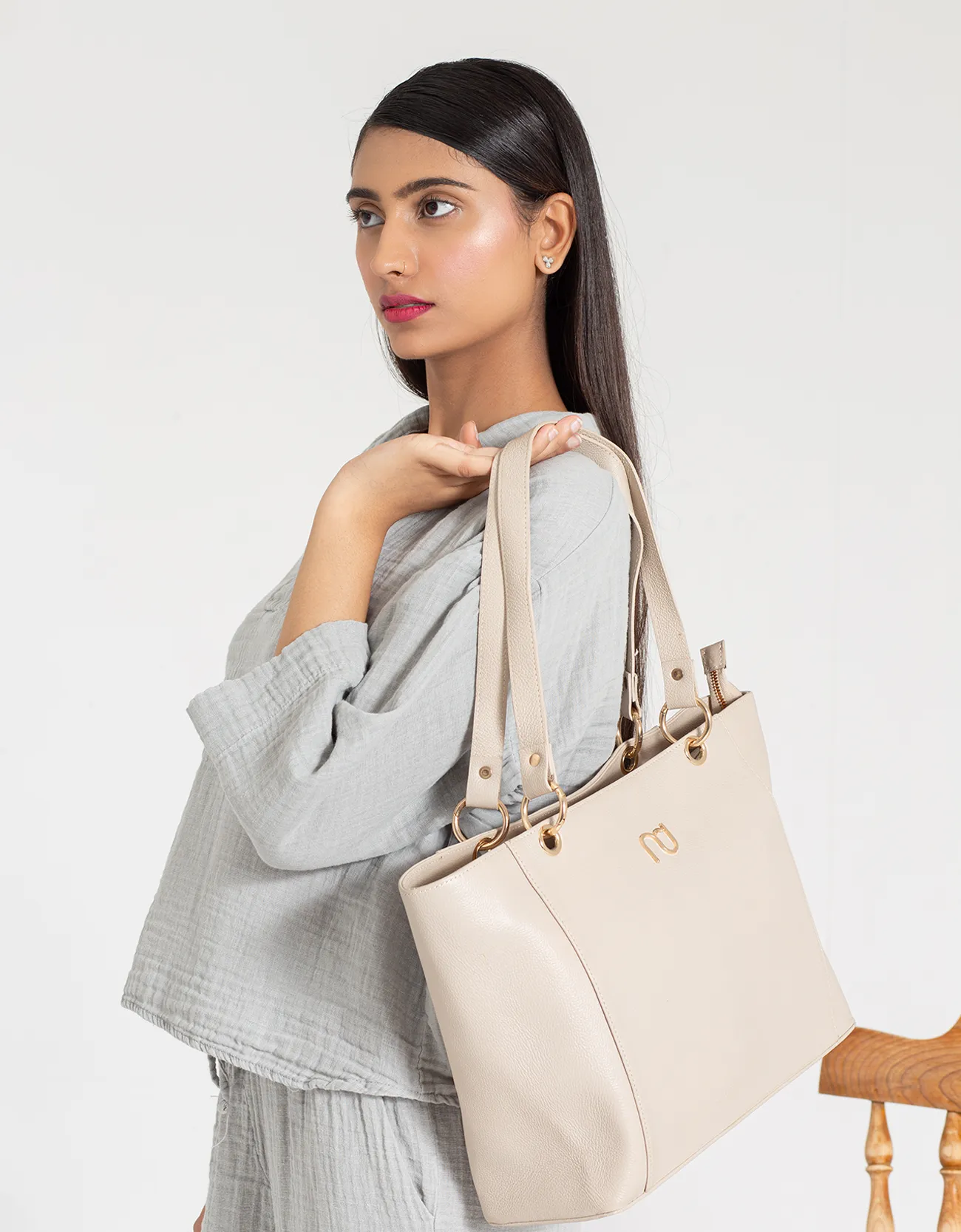 MUSLIN JHONNY COLLAR SHIRT