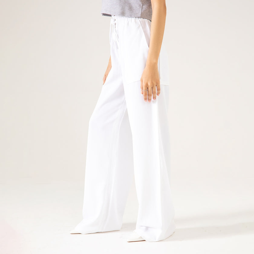 WIDE LEG PANAMA TROUSER