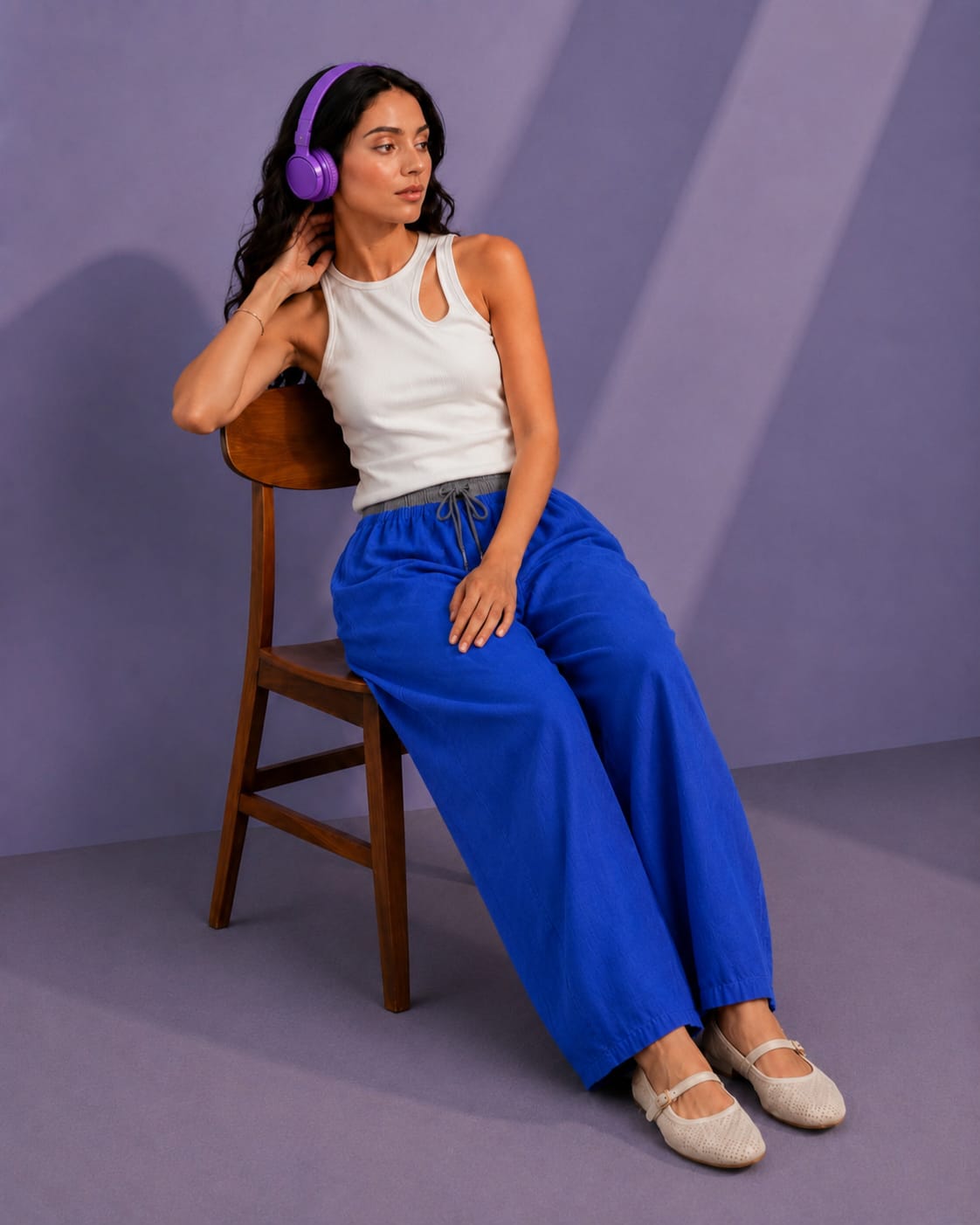 WOMEN BARREL TROUSER