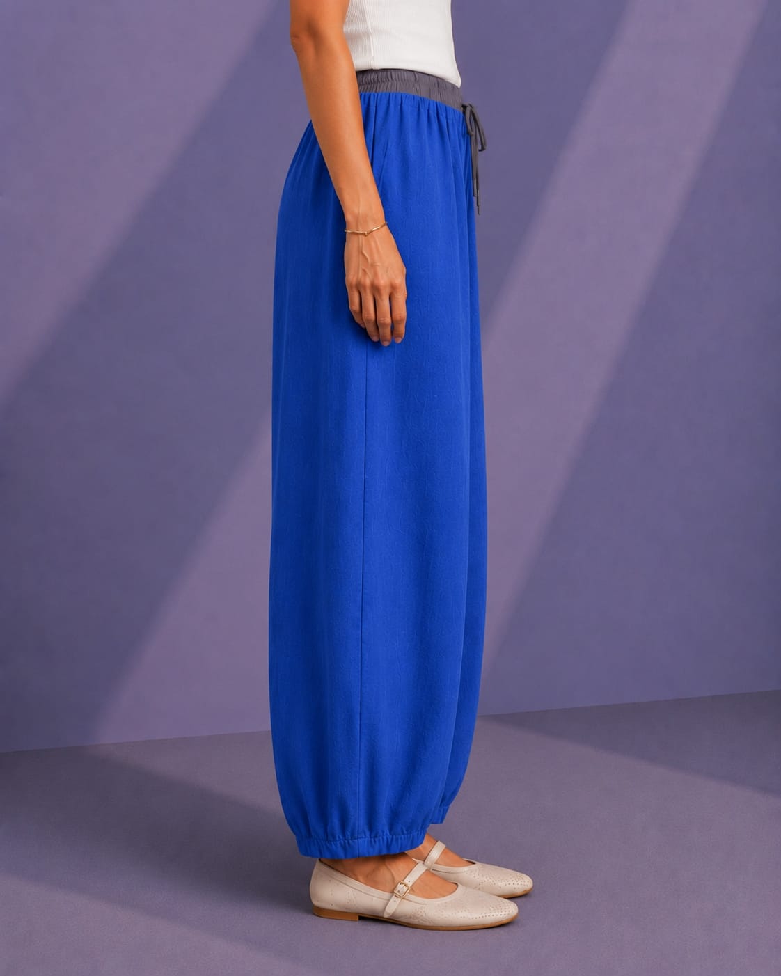 WOMEN BARREL TROUSER