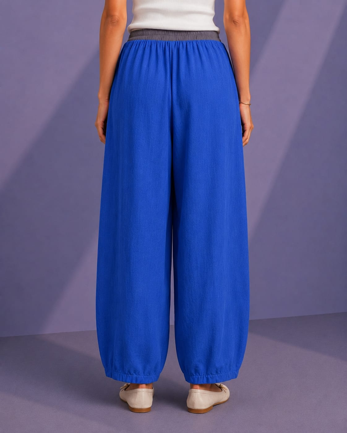 WOMEN BARREL TROUSER