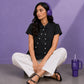 ASYMMETRICAL BUTTON DOWN SHIRT