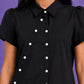 ASYMMETRICAL BUTTON DOWN SHIRT