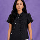 ASYMMETRICAL BUTTON DOWN SHIRT