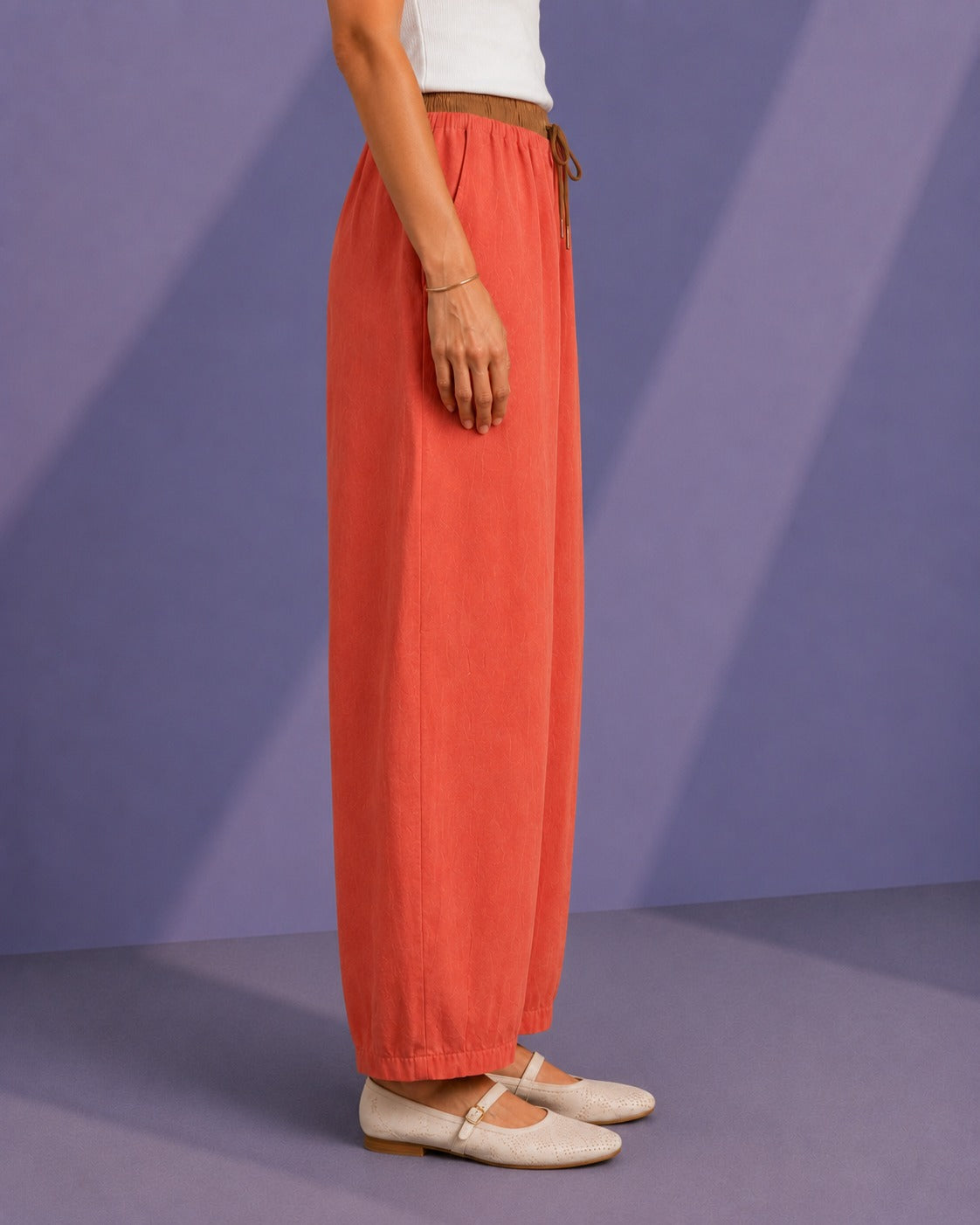 WOMEN BARREL TROUSER