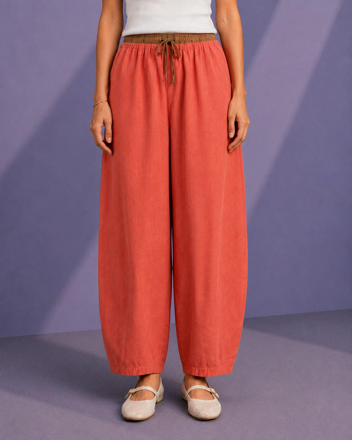 WOMEN BARREL TROUSER