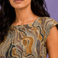 WOMEN ABSTRACT MIDI DRESS