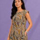 WOMEN ABSTRACT MIDI DRESS