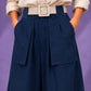 RELAXED FIT WIDE LEG PANTS