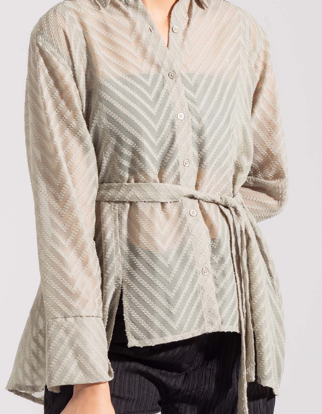 TEXTURED SHEAR SHIRT