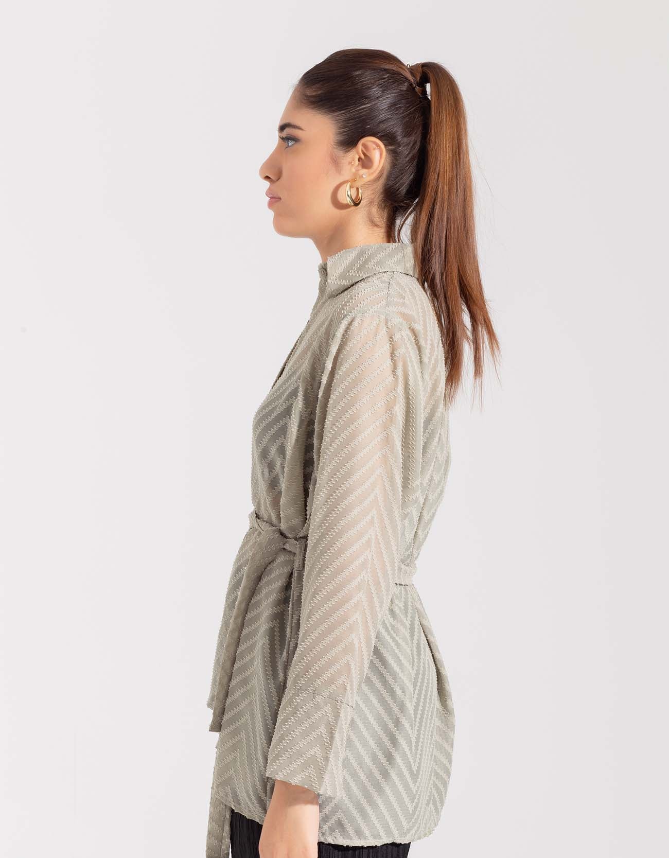 TEXTURED SHEAR SHIRT