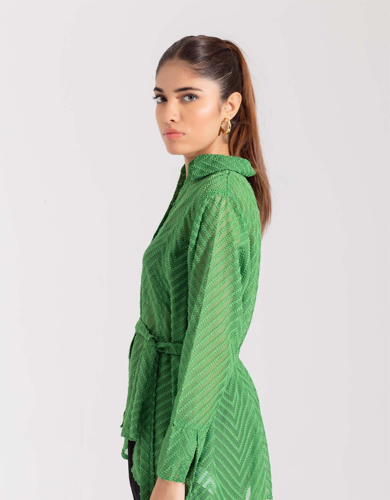 TEXTURED SHEAR SHIRT