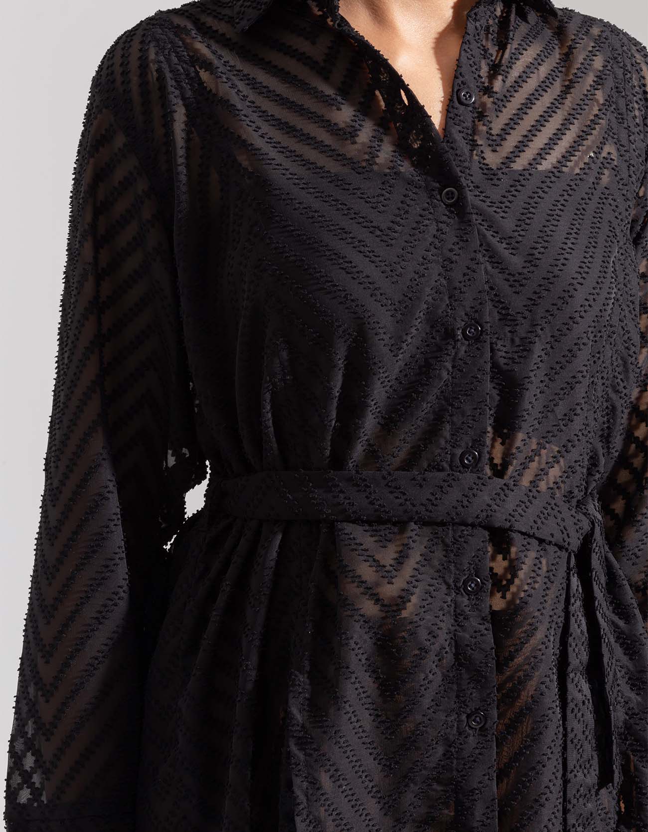 TEXTURED SHEAR SHIRT