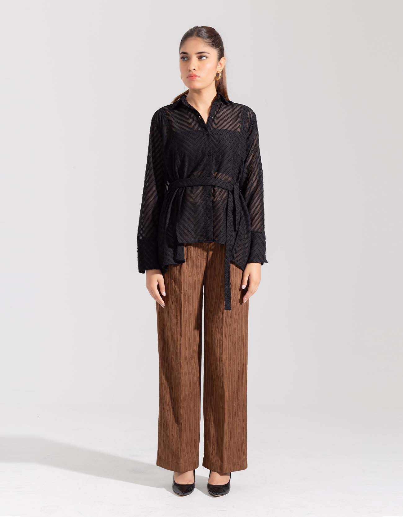 TEXTURED SHEAR SHIRT