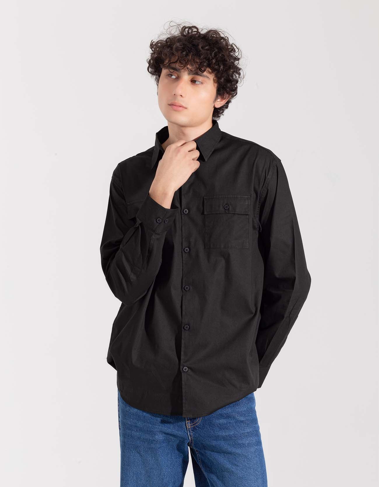 MEN'S FULL SLEEVES FLAP POCKET SHIRT